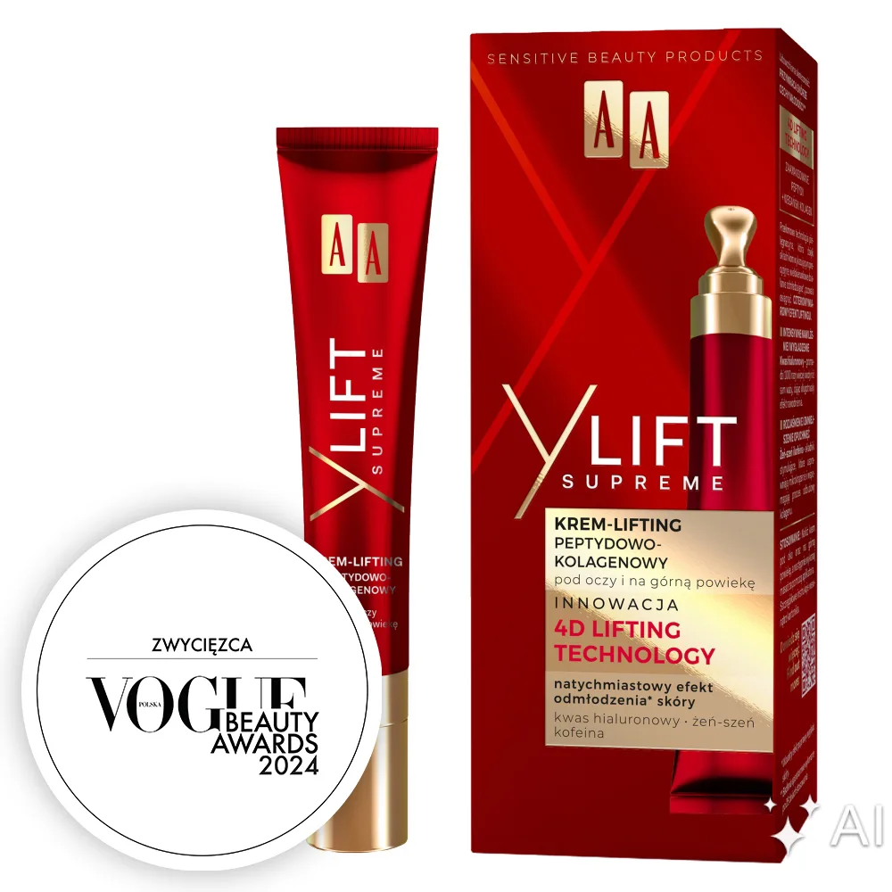 AA Y Lift Supreme Crème liftante aux peptides et au collagène pour le dessous des yeux et la paupière supérieure 15 ml
