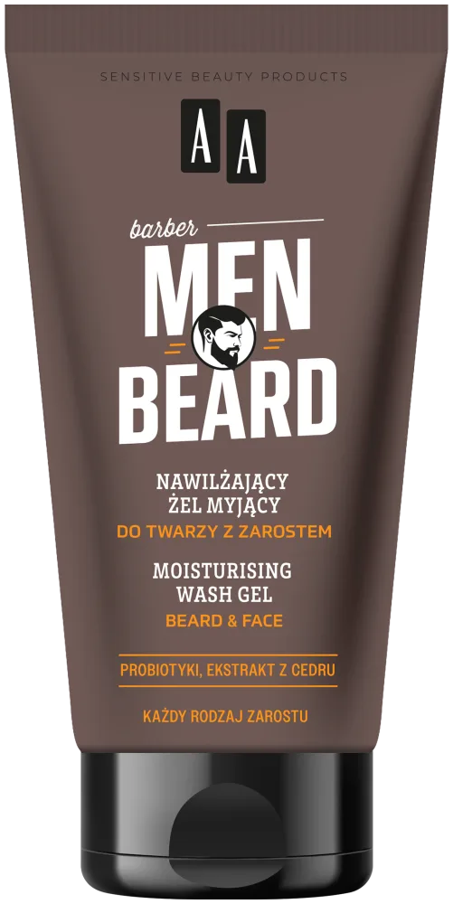 AA MEN Beard Gel nettoyant hydratant pour le visage et la barbe 150 ml