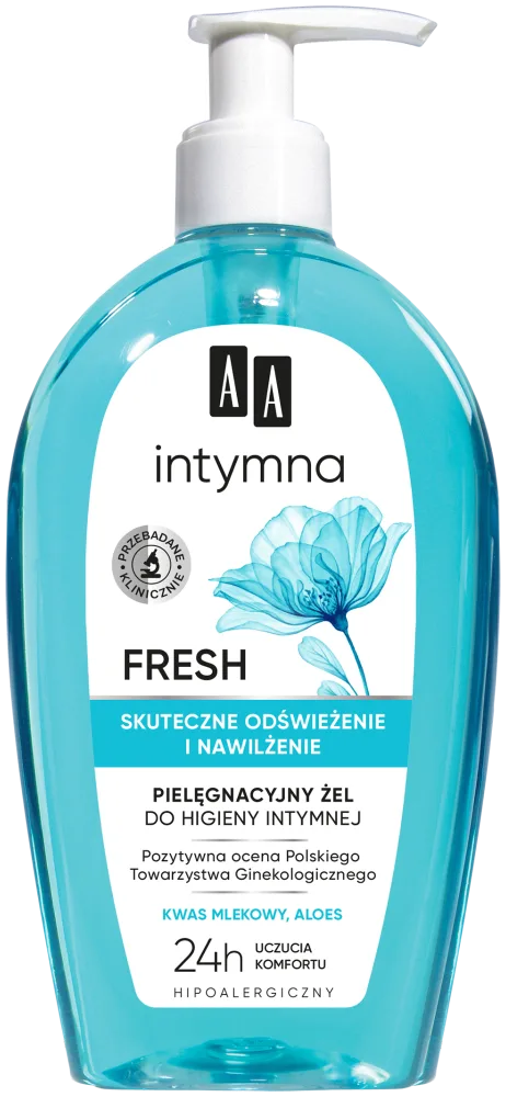 AA Intymna Ochrona&Pielęgnacja Fresh Gel d’hygiène intime, flacon-pompe 300 ml
