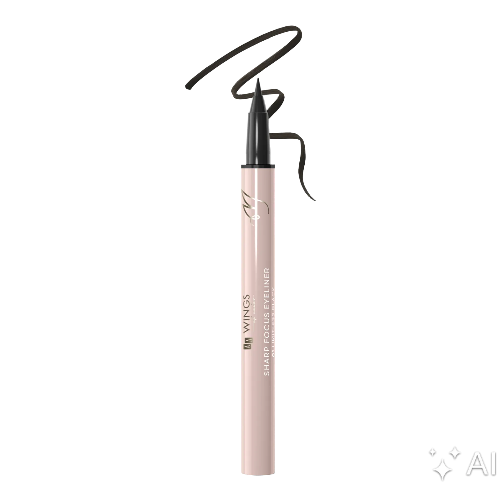 AA Wings Of Color Trust Your Wings Sharp Focus Eyeliner précis en feutre 01 Limitless Black 0,55 ml