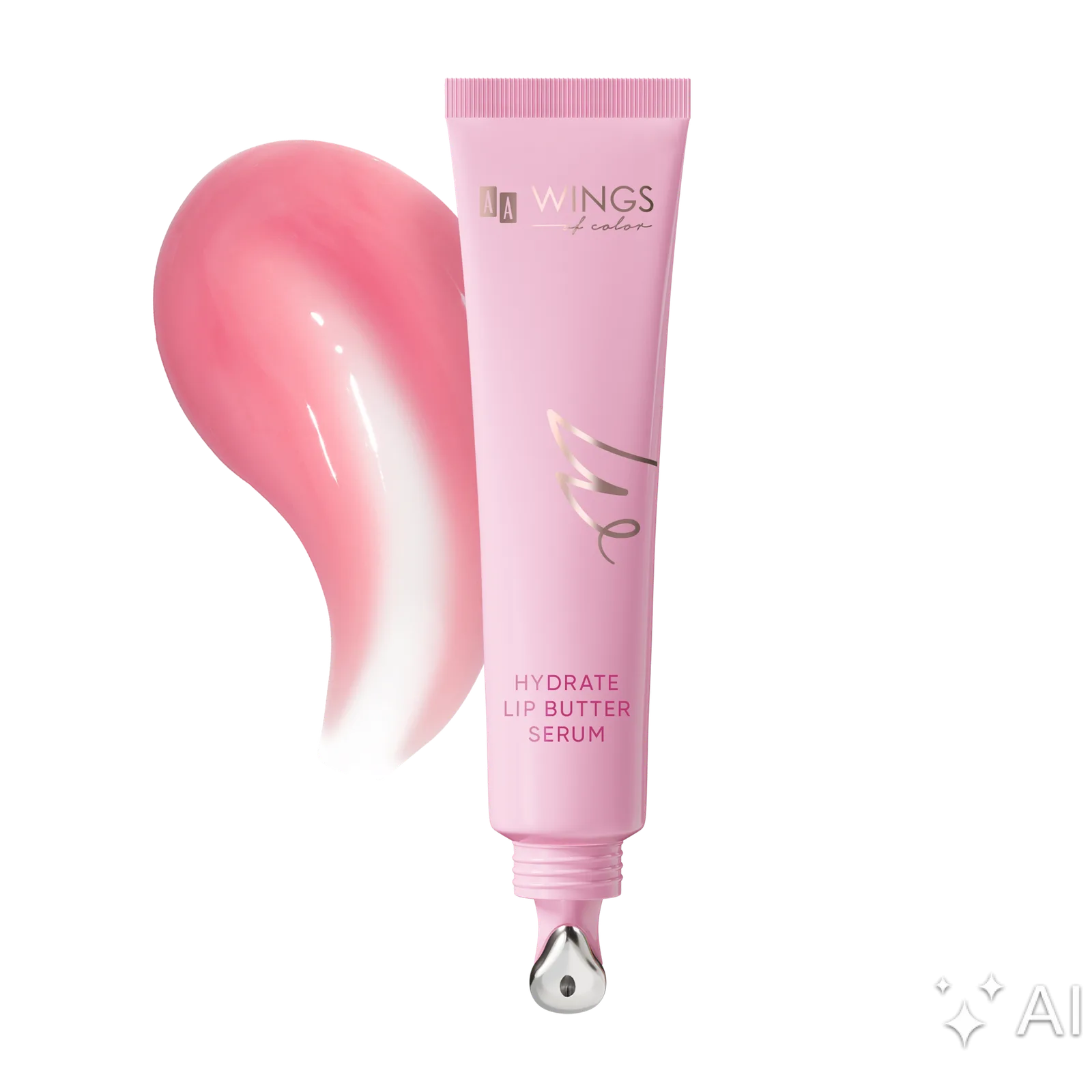 AA Wings Of Color Trust Your Wings Sérum-beurre à lèvres hydratant 02 Pink Pudding 10 ml