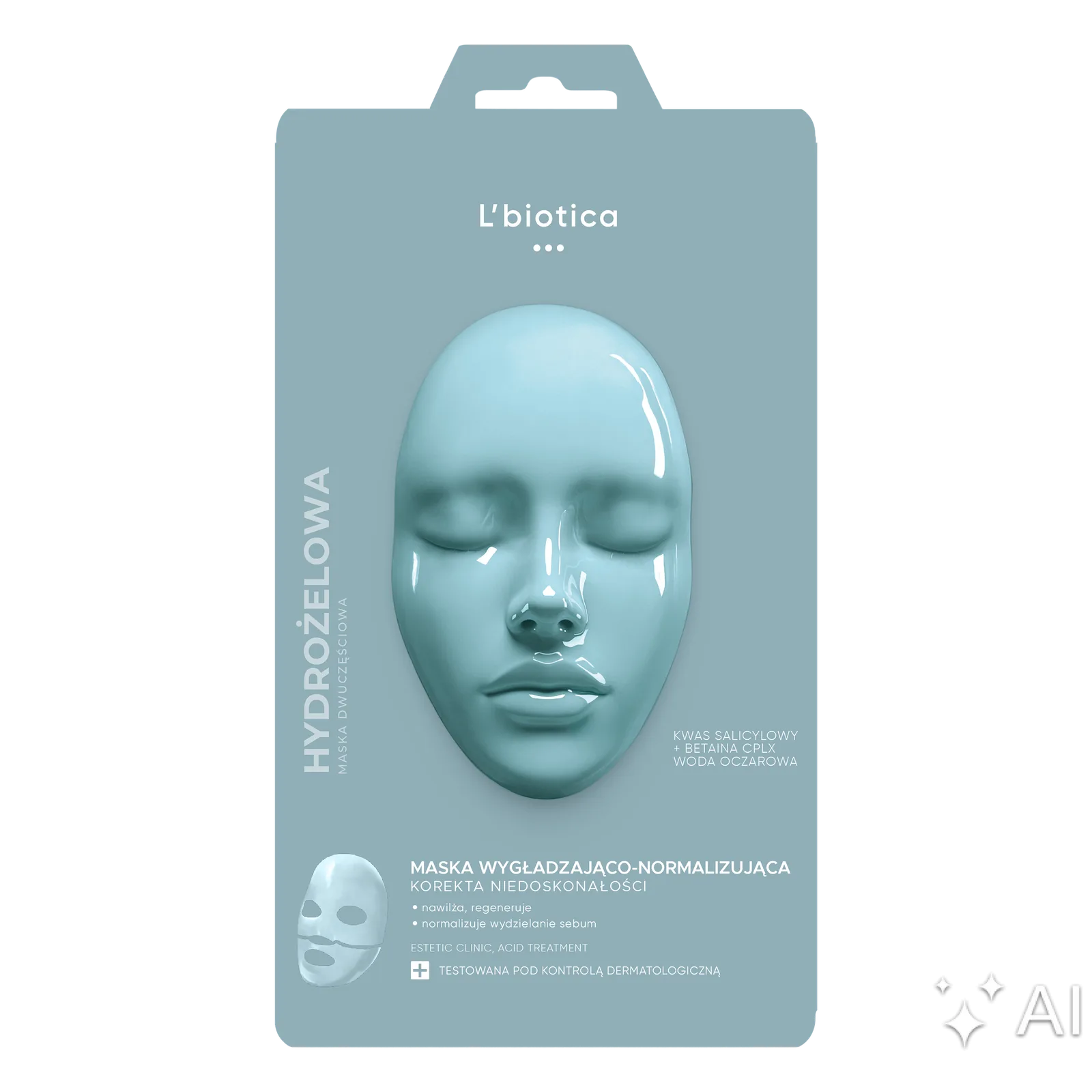 L’BIOTICA Estetic Clinic ACID Treatment Dermo-masque hydrogel lissant et régulateur 1 pièce