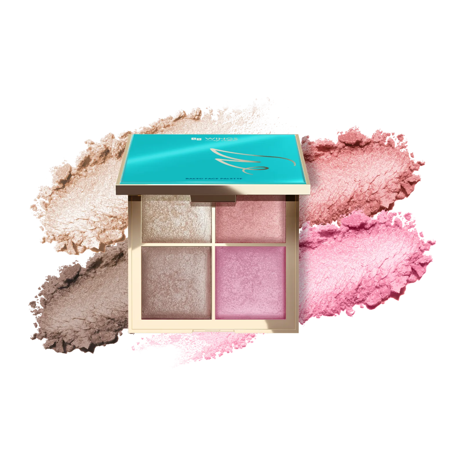 AA Wings Of Color Trust Your Wings Baked Face Palette Palette de poudres cuites pour le contouring du visage 18 g