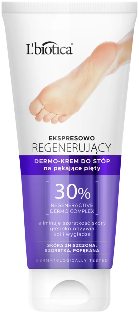 L’BIOTICA Dermo-crème pieds régénérante express pour talons fendillés 100 ml