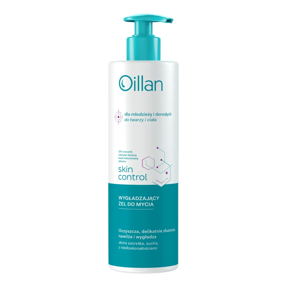 Oillan Skin Control Gel nettoyant lissant pour le corps et le visage avec 10 % d’urée 400 ml
