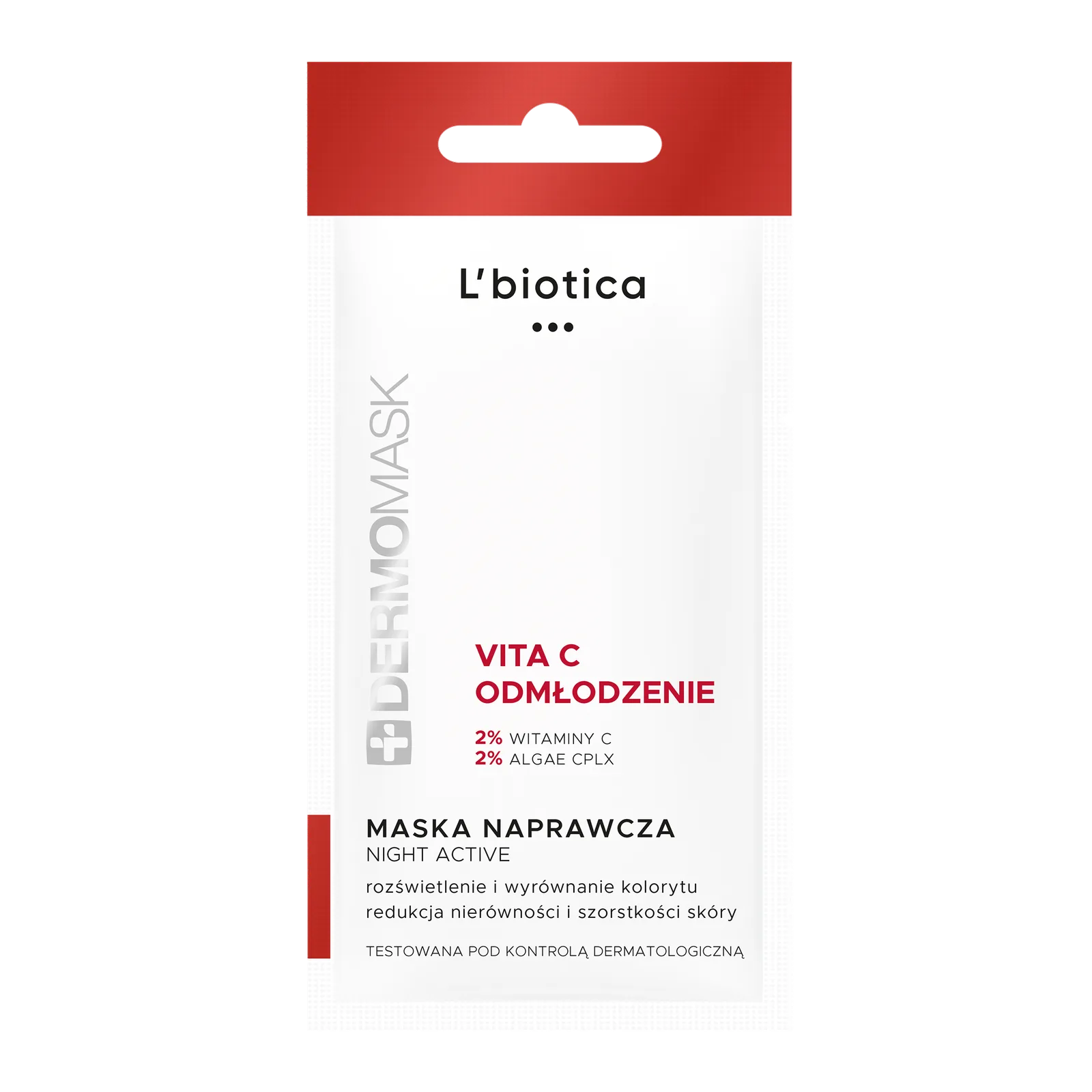 L’BIOTICA Dermomask Night Active Vita C+ Rajeunissement 12 ml