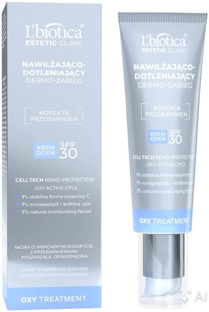 L'BIOTICA Estetic Clinic OXY Treatment Dermo-soin hydratant et oxygénant : crème de jour SPF30 35 ml