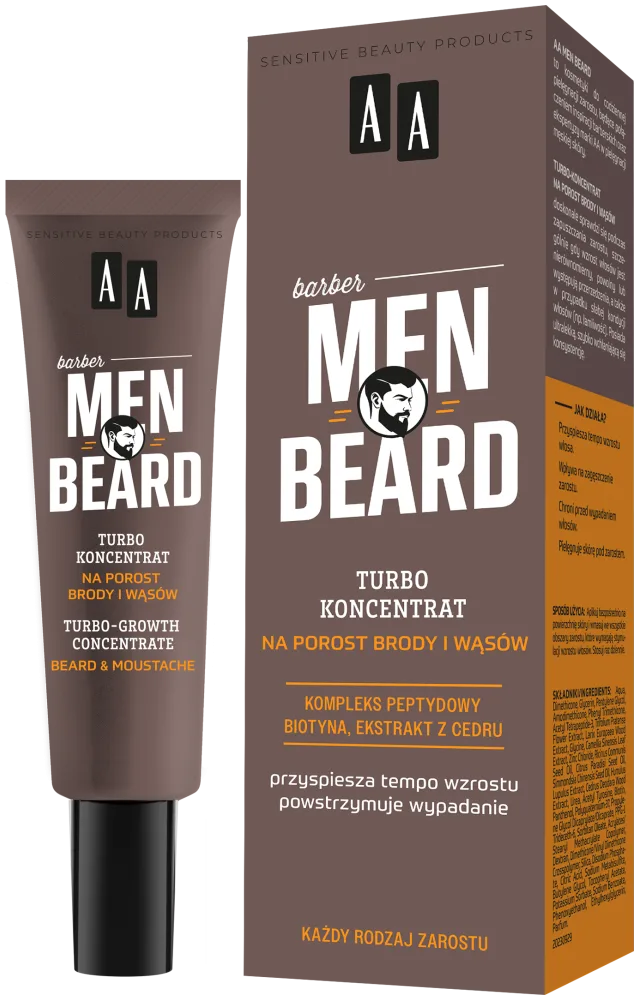 AA MEN Beard Turbo-concentré pour la croissance de la barbe et de la moustache 30 ml