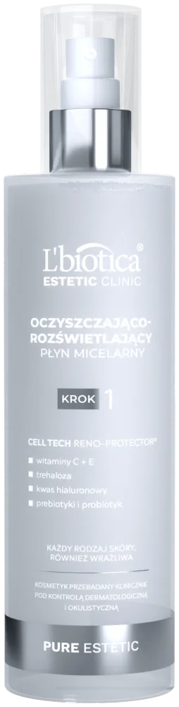 L'BIOTICA Estetic Clinic PURE Estetic Eau micellaire nettoyante et illuminatrice 200 ml