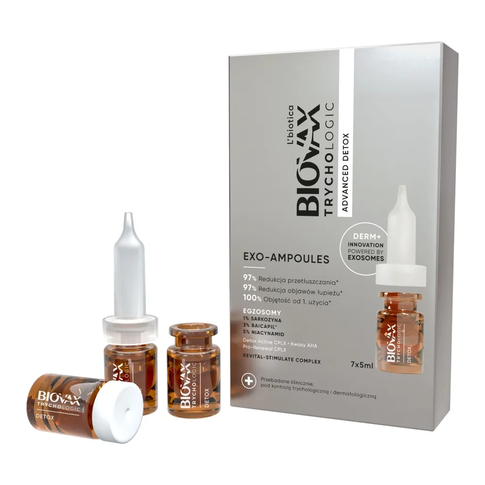 L'biotica Biovax Trychologic Exo-Ampoules Advanced Detox Cure détoxifiante 7 ampoules x 5 ml