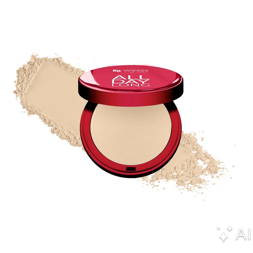 AA Wings of Color All Day Long Poudre compacte fixatrice 02 9 g