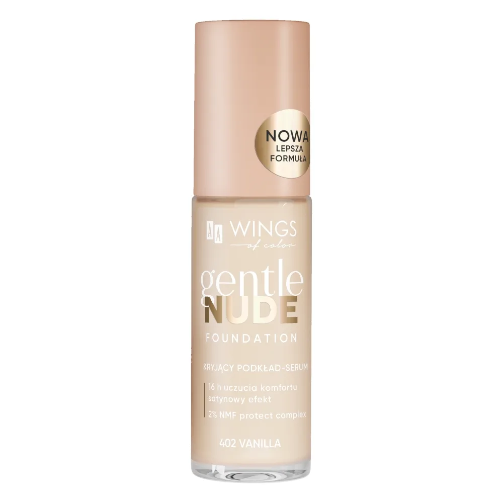 AA WINGS OF COLOR Gentle Nude Foundation Fond de teint-sérum couvrant 402 Vanilla 30 ml