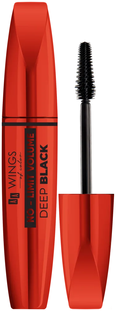 AA WINGS OF COLOR No Limit Volume Deep Black Mascara volumateur noir profond 6 g