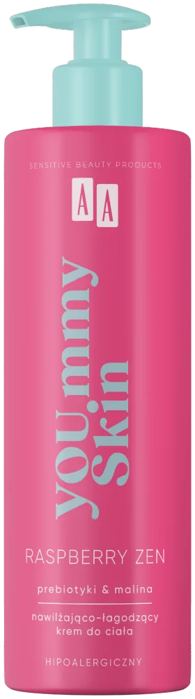 AA YOU.mmy Raspberry Zen Crème corporelle hydratante et apaisante 400 ml