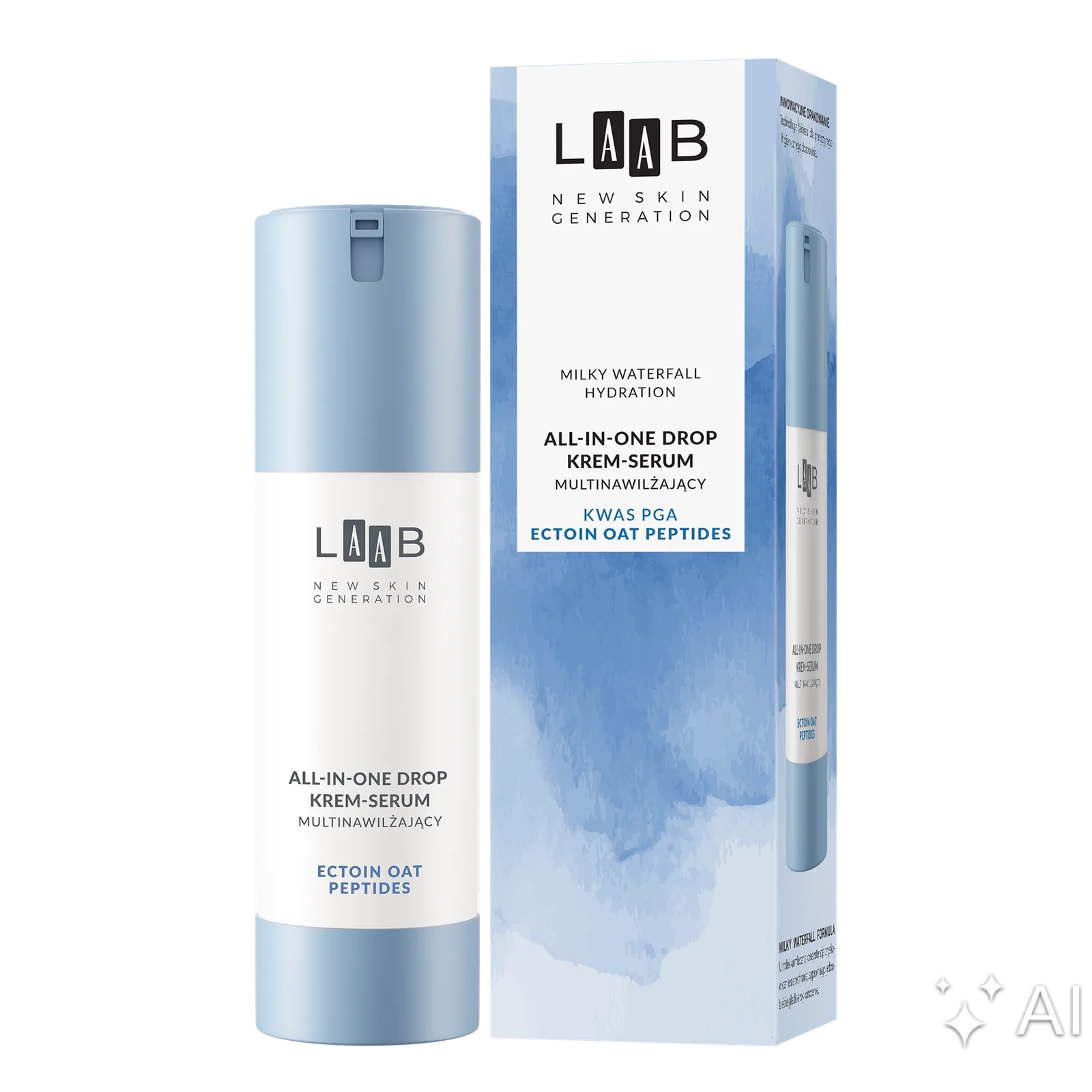 AA LAAB Milky Waterfall Hydration All In One Crème-sérum multi-hydratante 80 ml