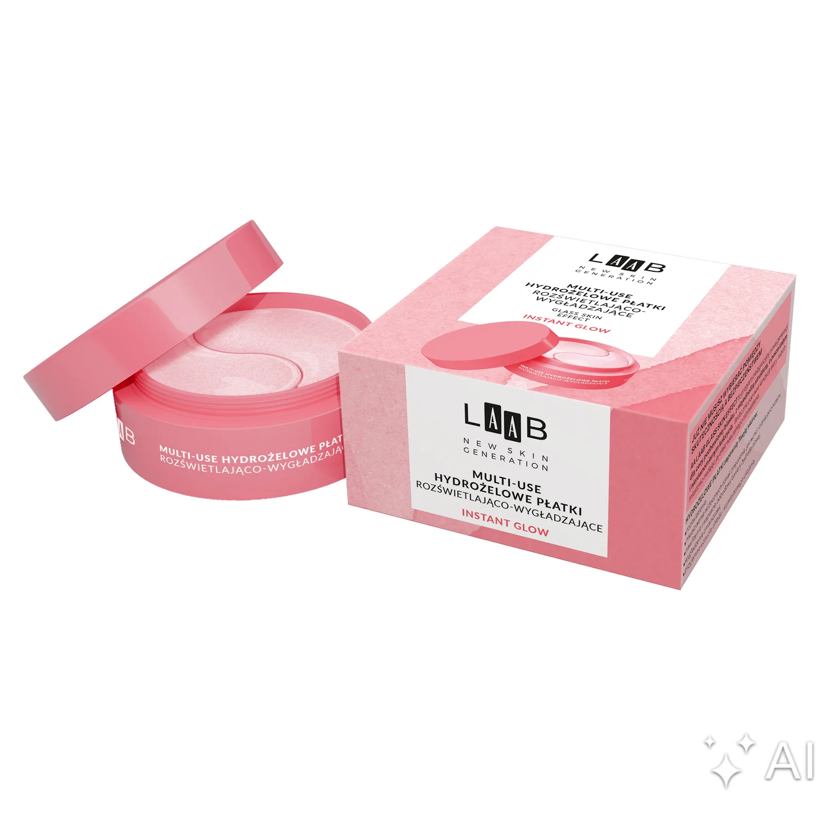 AA LAAB Glass Skin Multi-Use Patchs hydrogel illuminateurs et lissants 60 pièces