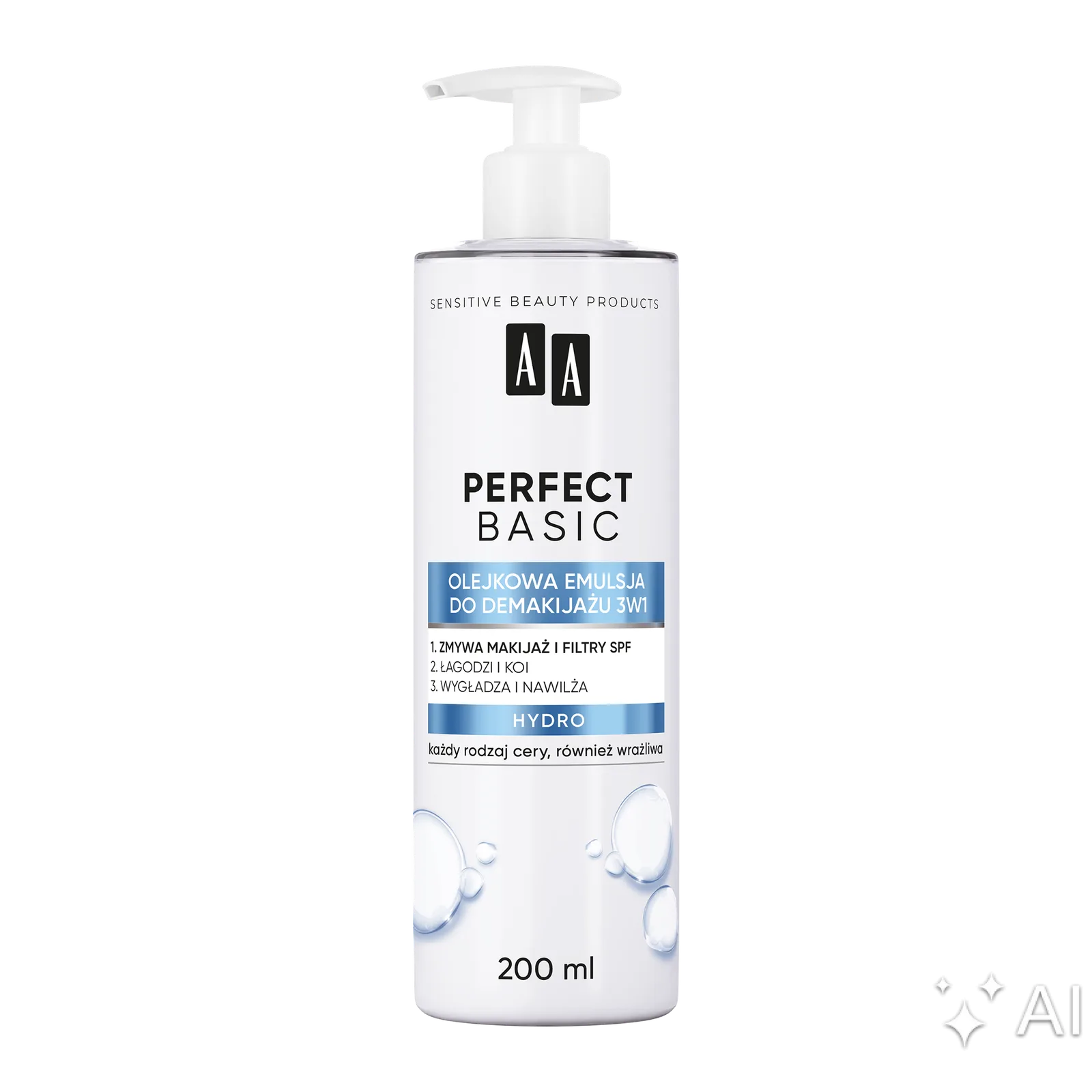 AA Perfect Basic Émulsion huileuse démaquillante 3 en 1 200 ml