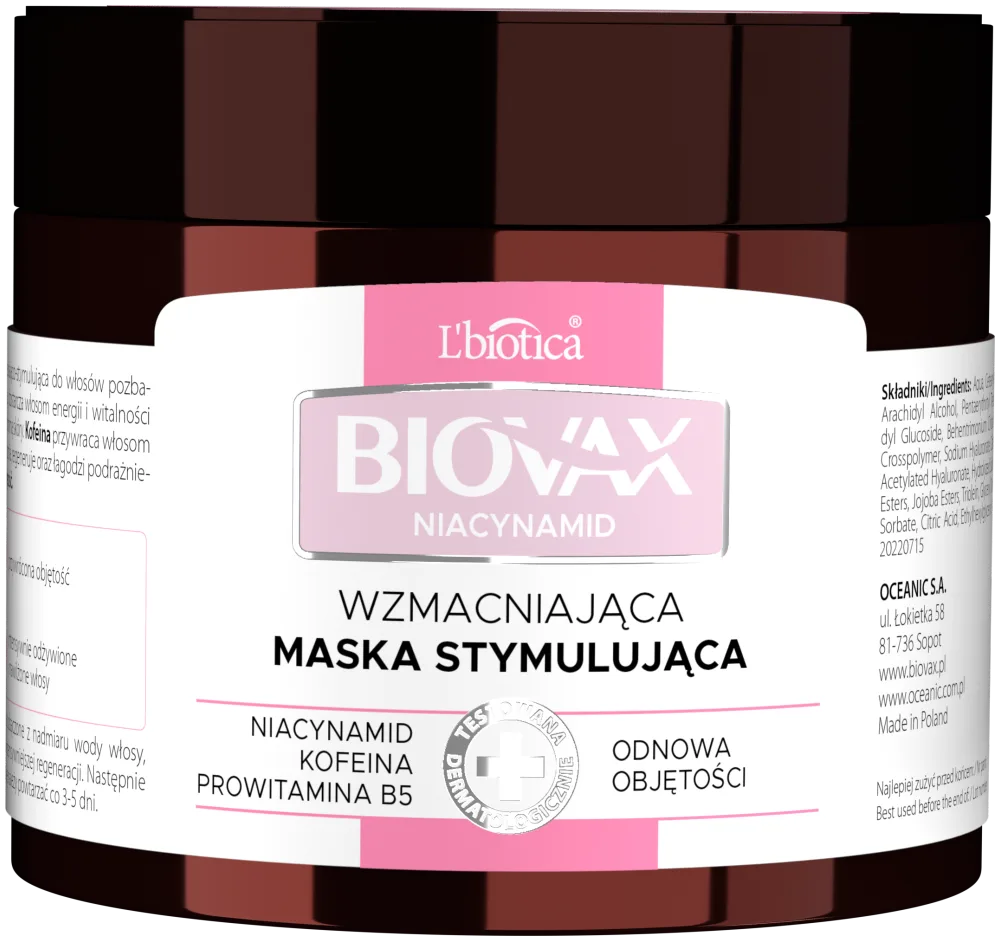 BIOVAX Niacynamide Masque fortifiant et stimulant 250 ml
