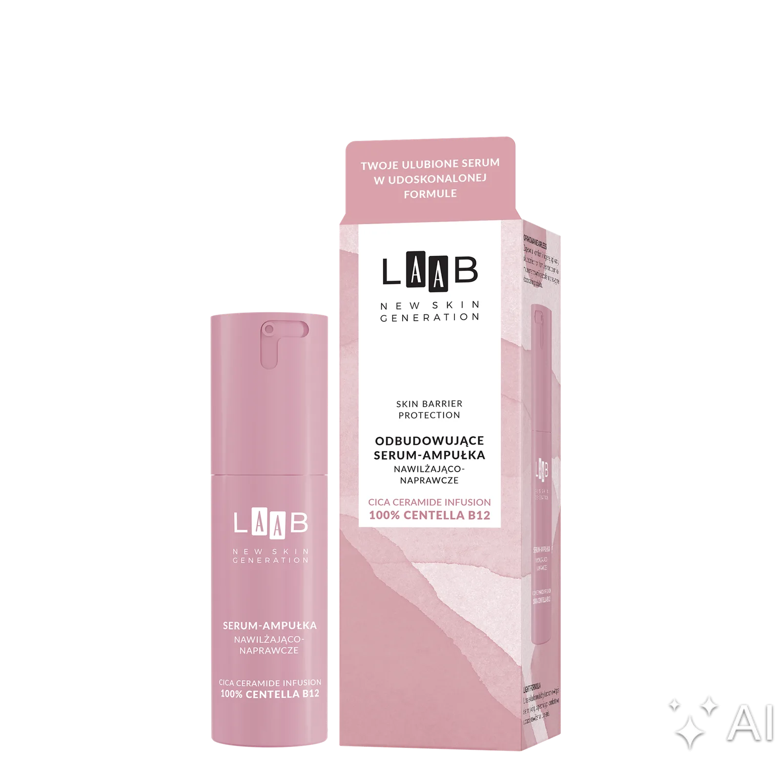AA LAAB 100 % Centella B12 Sérum Restaurateur - Ampoule Hydratante et Réparatrice 30 ml