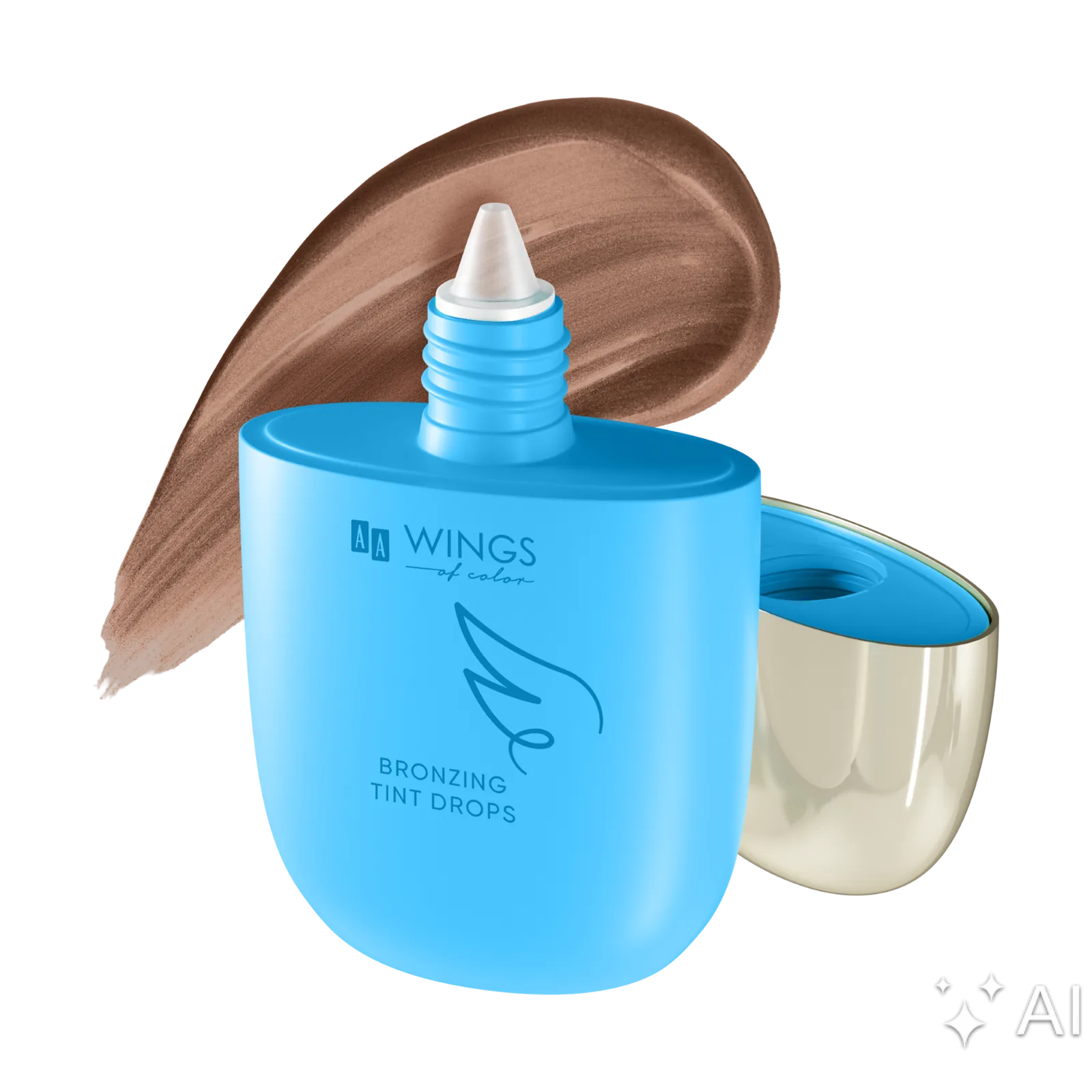 AA Wings Of Color Trust Your Wings Bronzing Tint Drops Tint bronzant multifonction pour le visage 03 Afterlight 28 ml