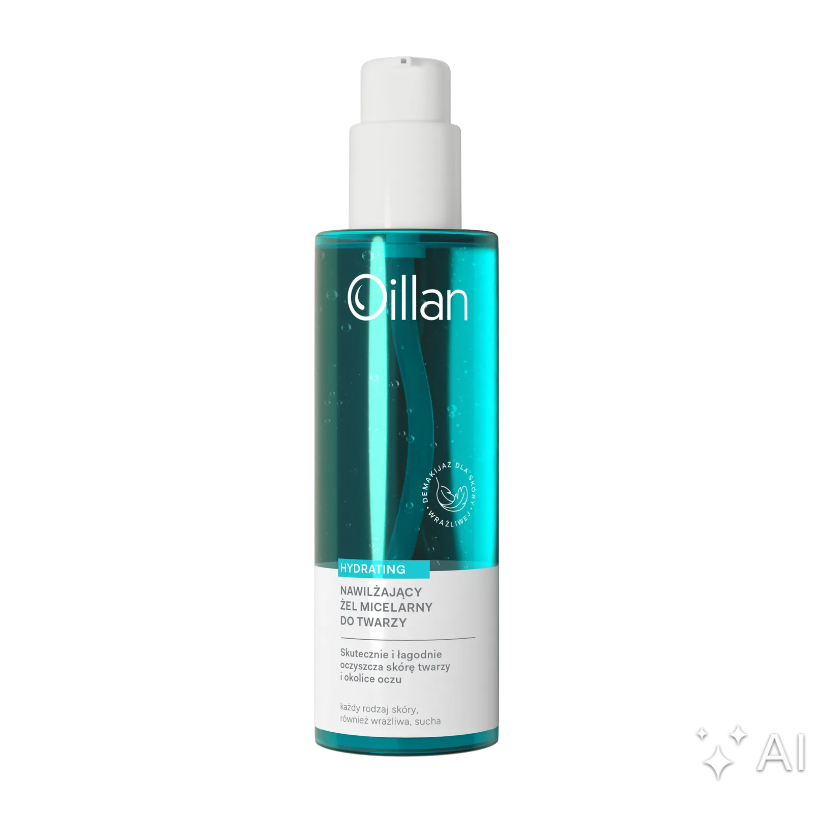 Oillan Hydrating Gel micellaire hydratant pour le visage et les peaux sensibles 200 ml