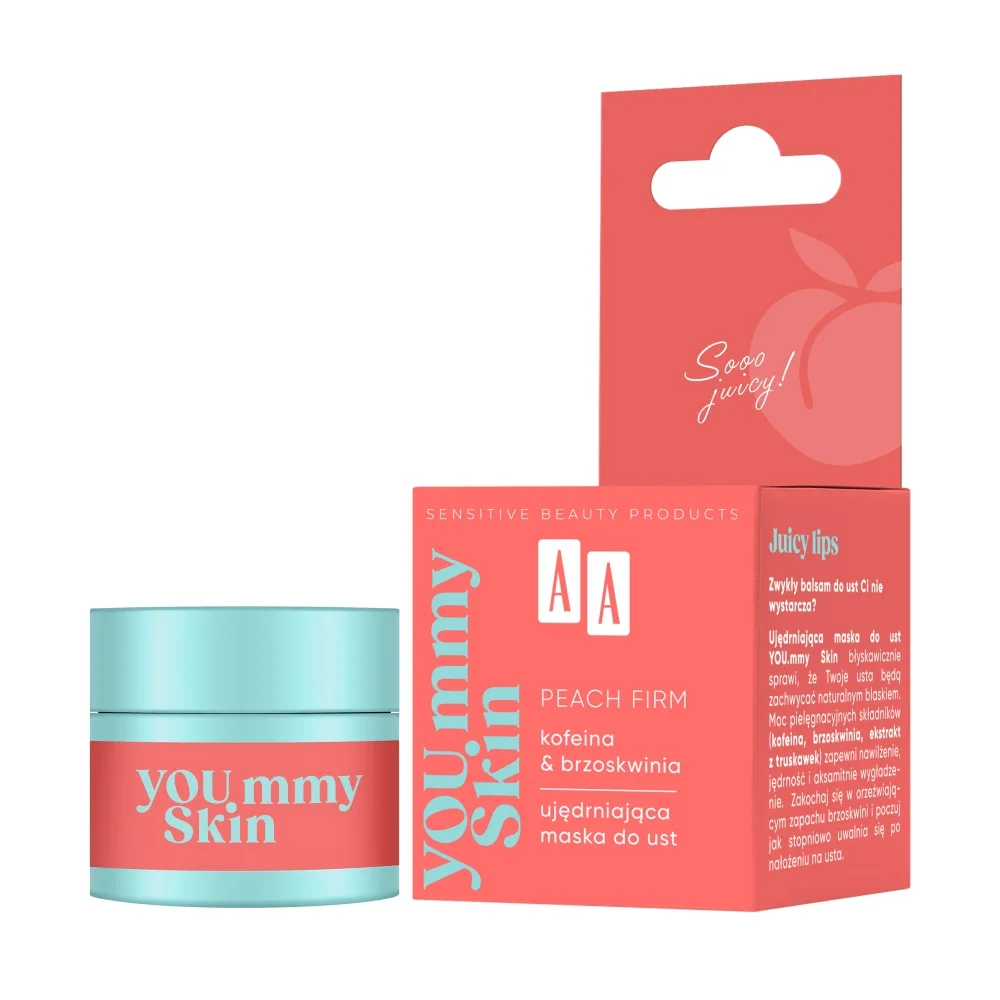 AA YOU.mmy Skin Peach Firm Masque raffermissant pour les lèvres 10 g
