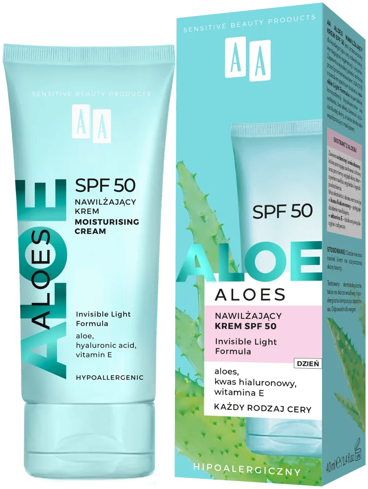 AA ALOES Crème hydratante SPF 50 40 ml