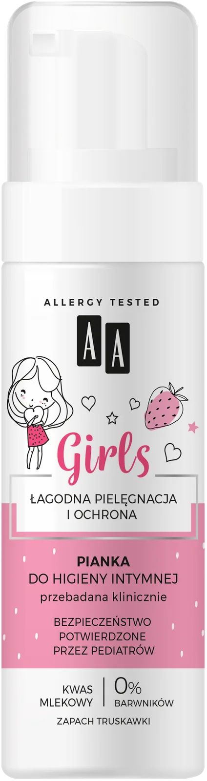 AA GIRLS Mousse d’Hygiène Intime Fraise 150 ml