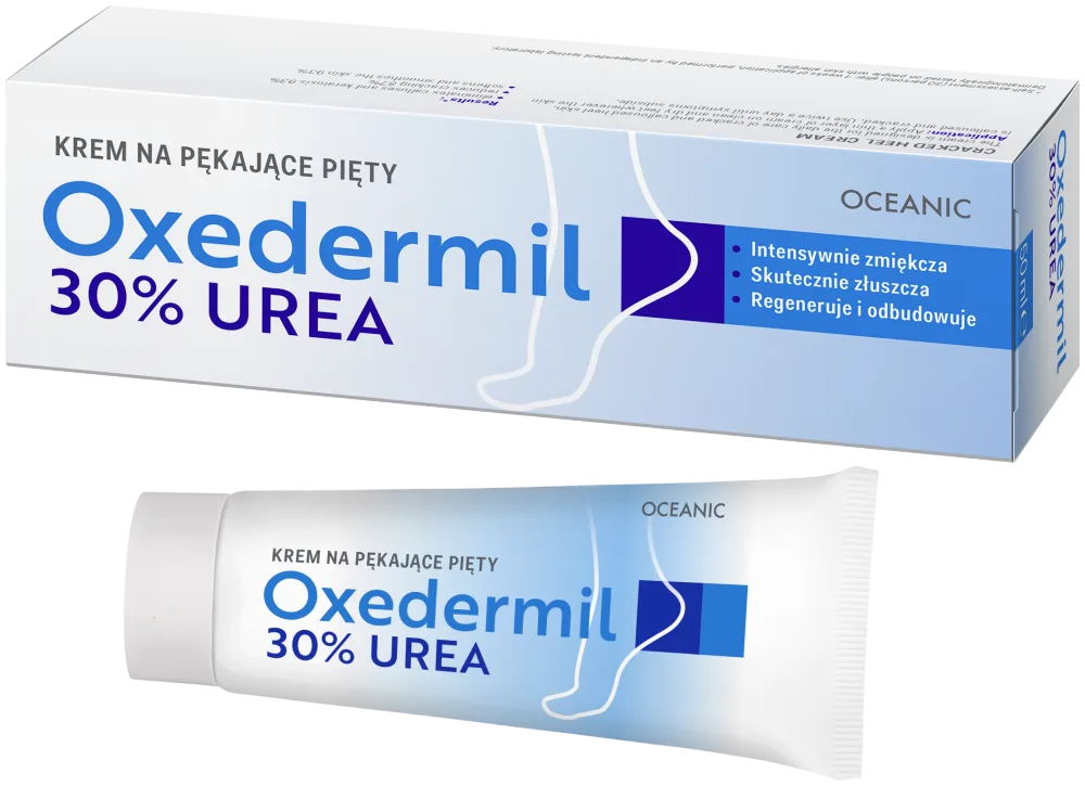 Crème Oxedermil pour talons fissurés avec urée 30 % urée 50 ml