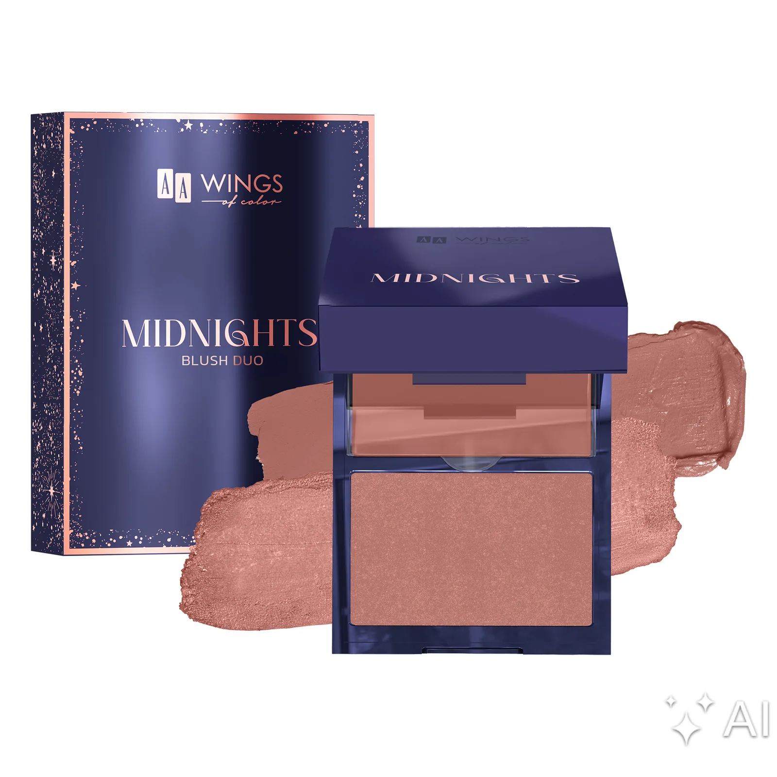 AA Wings Of Color Midnights Duo de blush 02 Honey Twilight 3,2 g + 4 g