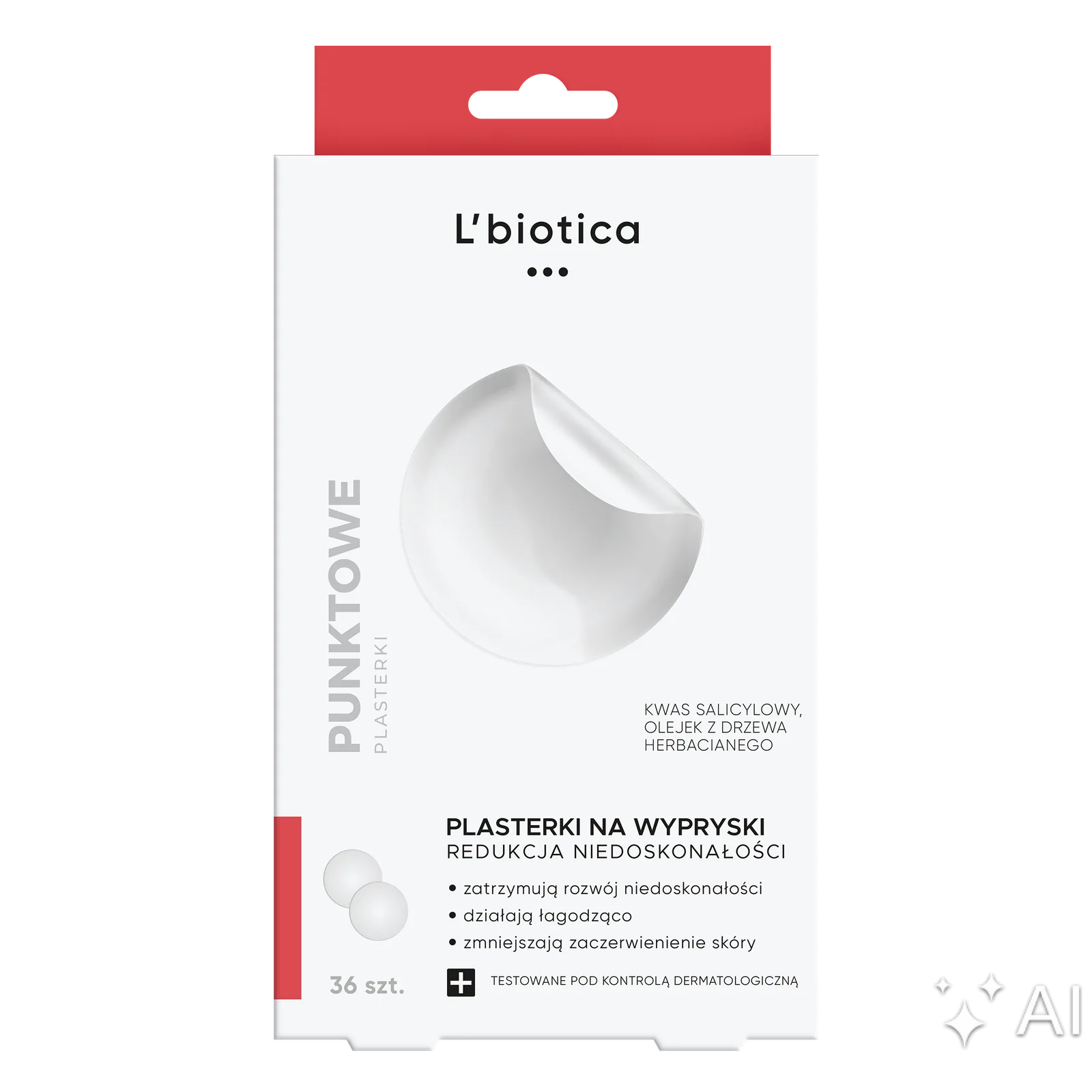 L’BIOTICA Patchs ciblés anti-boutons 36 pièces