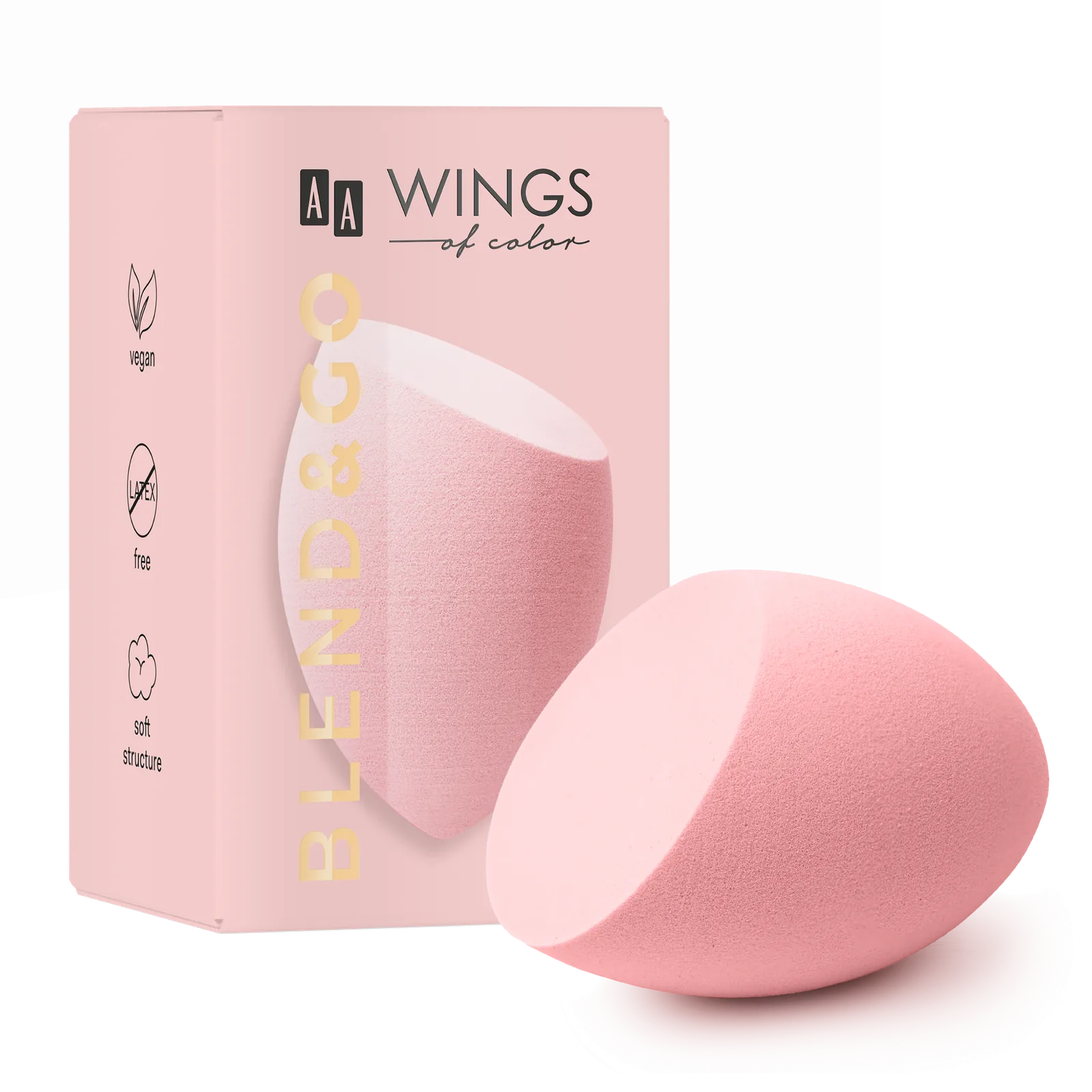 AA WINGS OF COLOR Blend & Go Precision Make-up Sponge Éponge de maquillage de précision 1 pièce