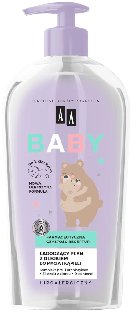 AA Baby Nettoyant apaisant à l’huile pour la toilette et le bain 400 ml