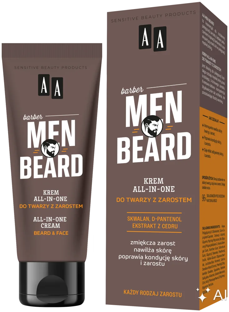 AA MEN Beard Crème tout-en-un pour le visage et la barbe 50 ml