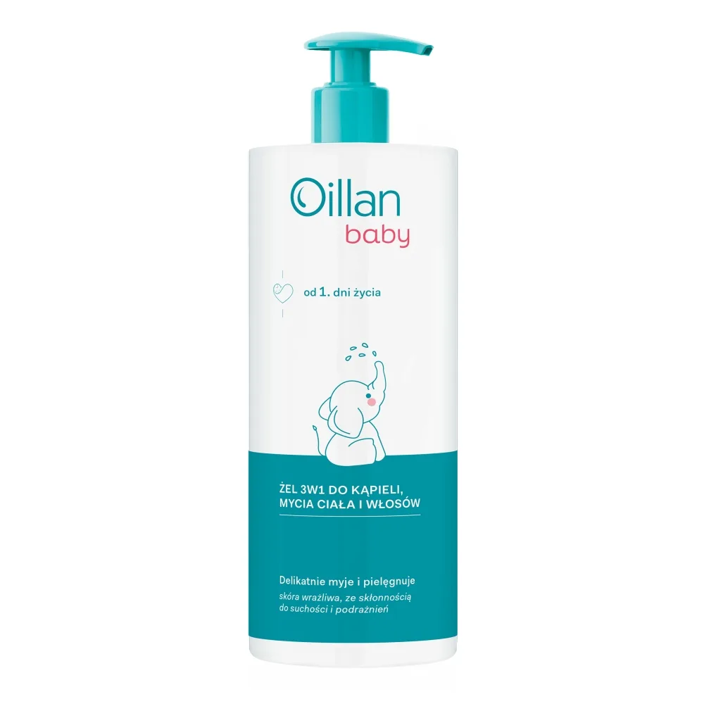 OILLAN Baby Gel 3-en-1 pour le bain, le corps et les cheveux 750 ml