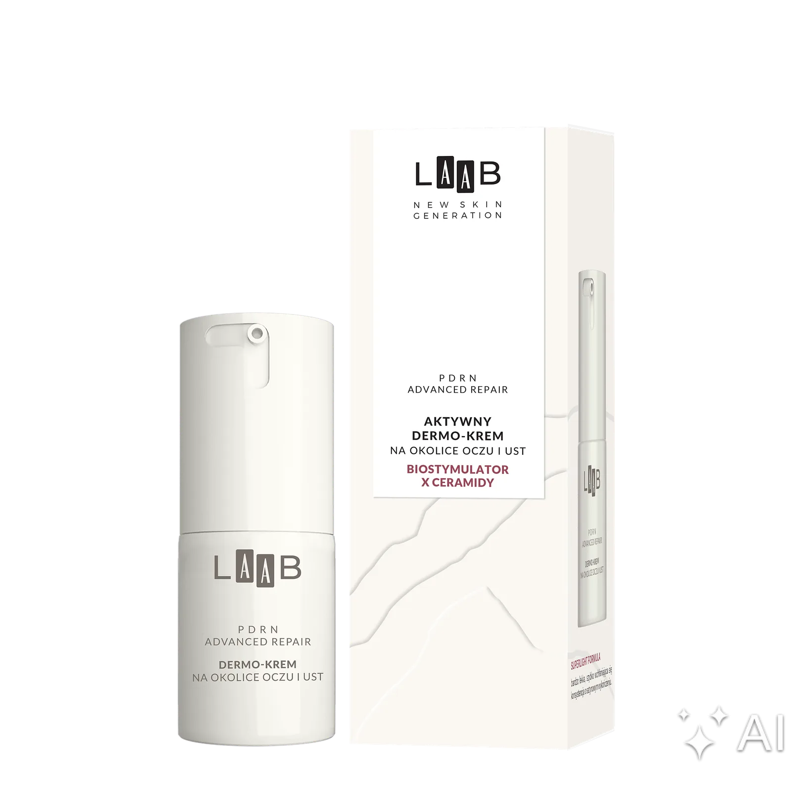 AA LAAB PDRN Advanced Repair Dermo-crème active pour le contour des yeux et des lèvres 15 ml