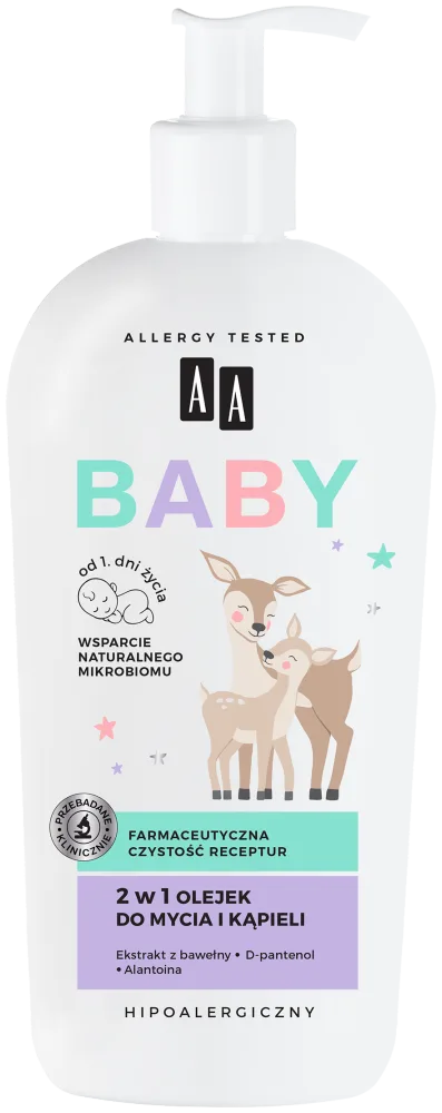 AA BABY Huile lavante et de bain 2 en 1 400 ml