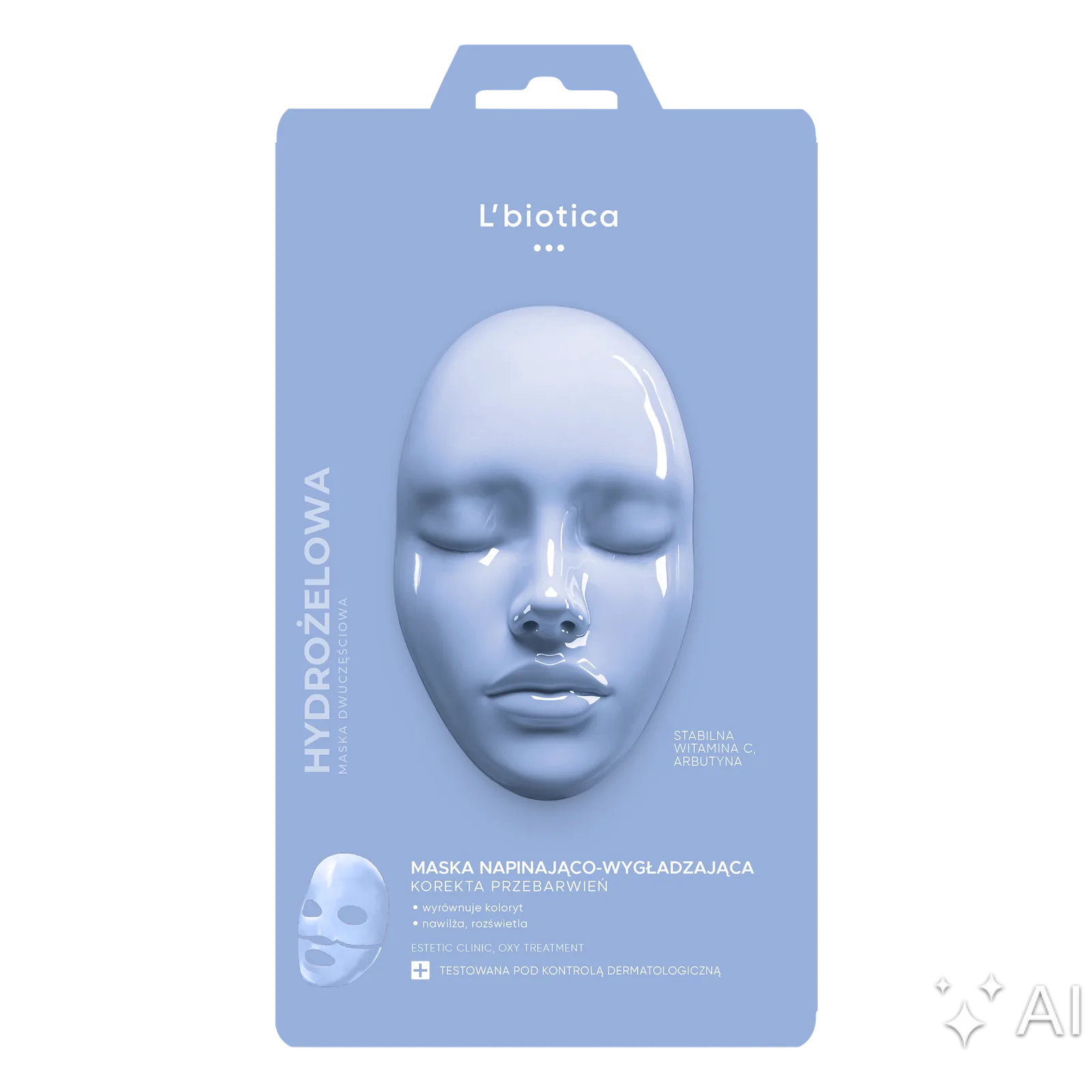 L’BIOTICA Estetic Clinic OXY Treatment Dermo-masque hydrogel tenseur et lissant 1 pièce