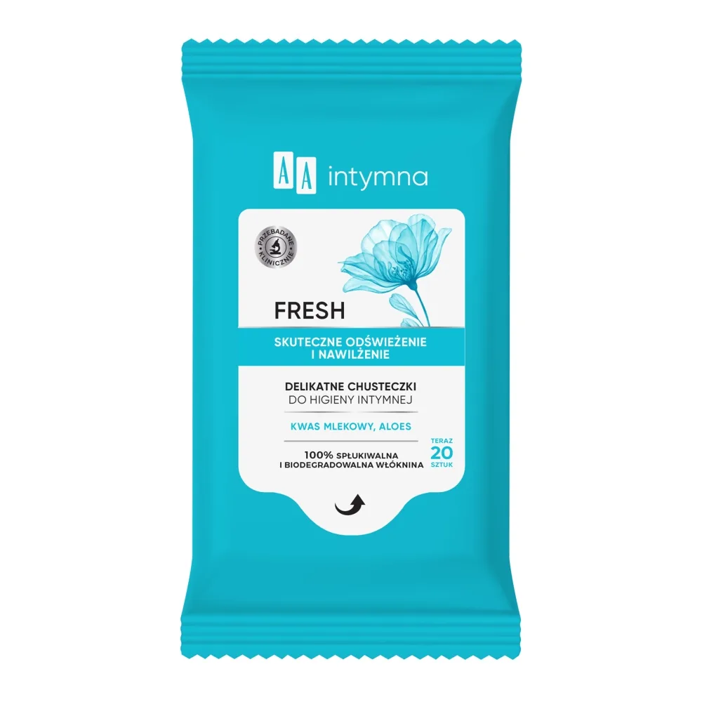 AA Intymna Fresh Lingettes pour l’hygiène intime 20 pièces