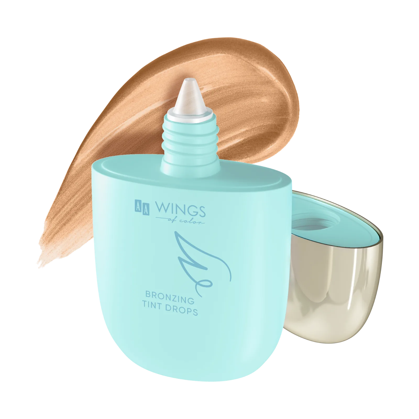 AA Wings Of Color Trust Your Wings Bronzing Tint Drops Tint bronzant multifonction pour le visage 01 Sunlit 28 ml